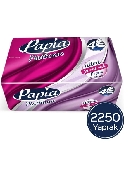 Papia Platinum Pratik Mendil 125'li 18 Paket