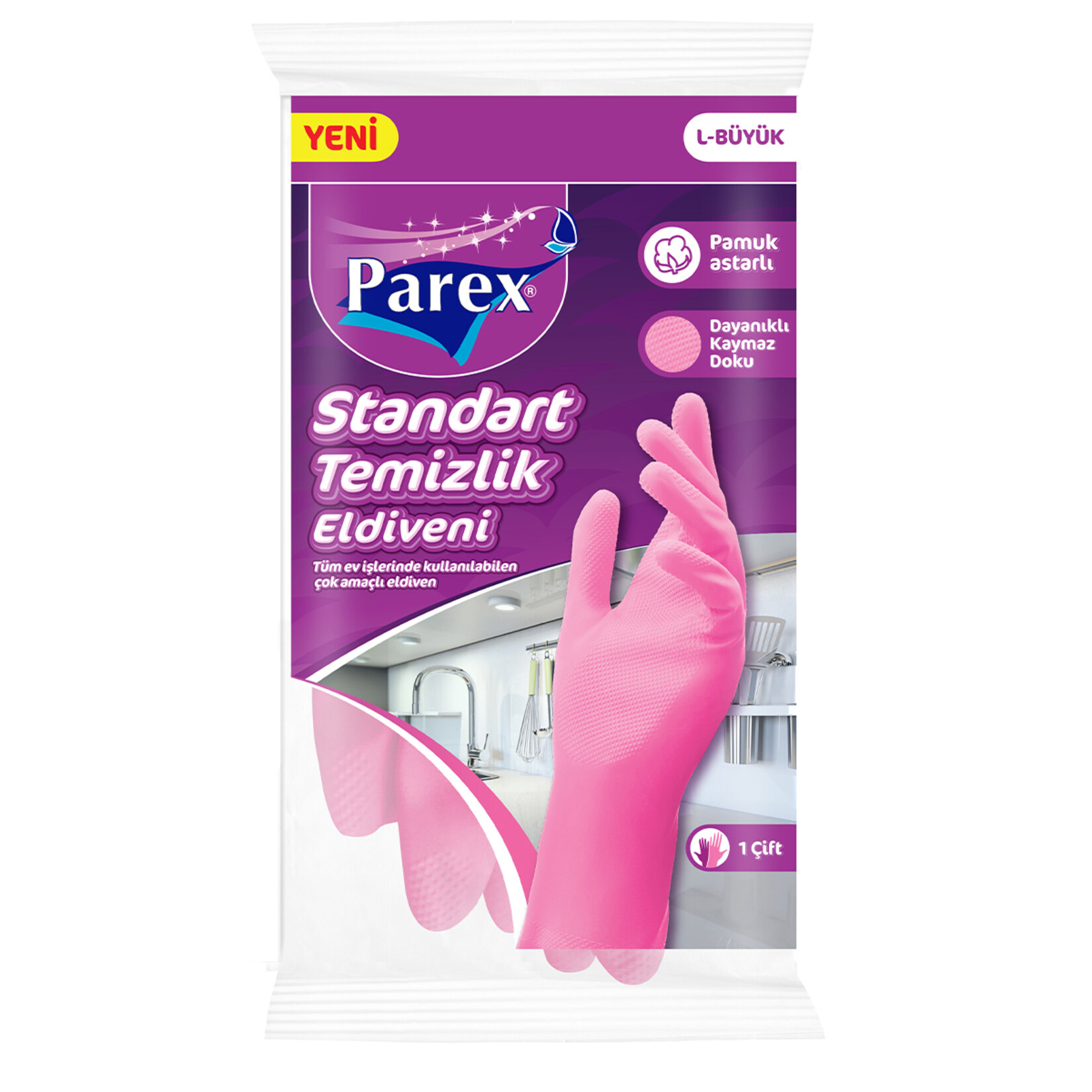 Parex Standart Temizlik Eldiveni L Beden