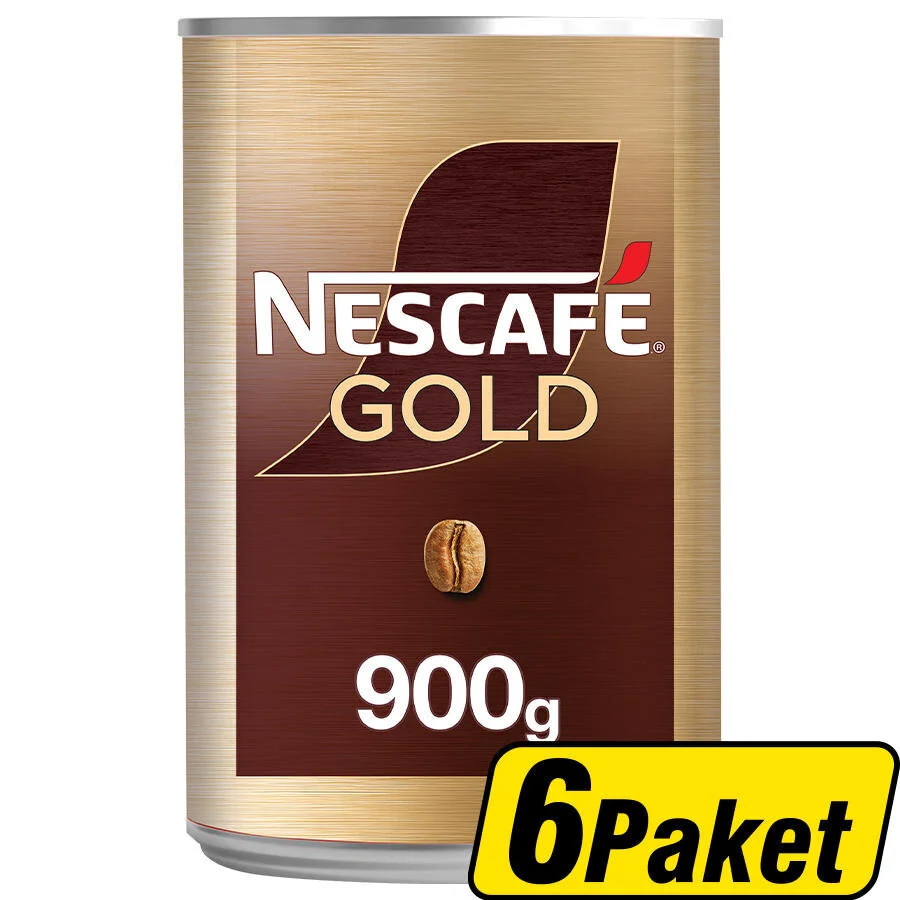 Nescafe Gold Kahve Teneke Kutu 900 gr 6 Paket