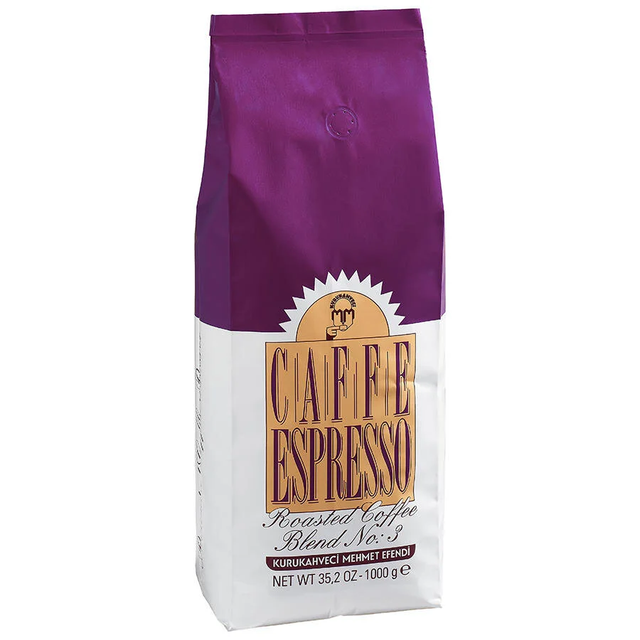 Kurukahveci Mehmet Efendi 1kg Çekirdek Espresso No.3