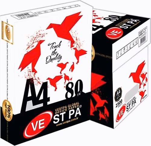 Vestpa A4 80 gr 2500 Yaprak 5'li Paket Fotokopi Kağıdı