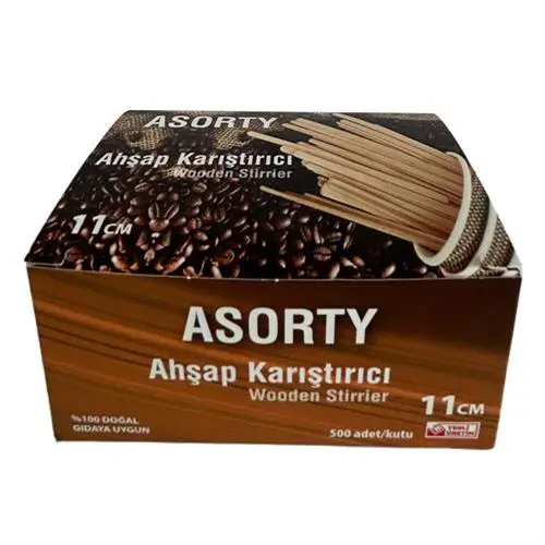 Asorty Ahşap Karıştırıcı 500 Adet